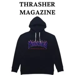 THRASHER スウェットパーカー フレイムロゴ スラッシャー スケート