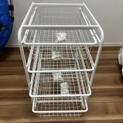 IKEA イケア　アルゴート　廃盤　ホワイト　4段収納　ラック　チェスト