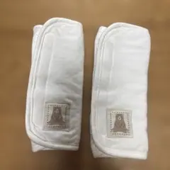 抱っこ紐用カバー クマ刺繍 ホワイト