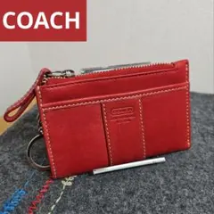 未使用品)大人気、コーチ、フラグメントケース、オールレザー、シボ革 