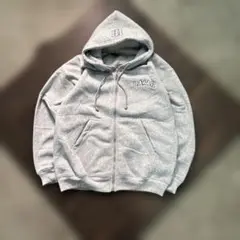 7AS4 00‘s ジップアップパーカー　グレー　裏起毛　古着