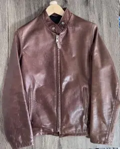 最終値下げ ワイツーレザー エポカウオモコラボ シングルライダース 52 