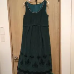 組曲 ダークグリーン ノースリーブワンピース サイズ2