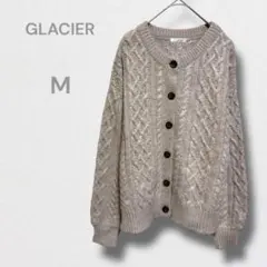 グラシア カーディガン ニット 羽織り トップス ケーブル編み 秋冬 M