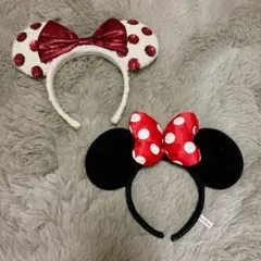 東京ディズニーリゾート ミニー カチューシャ 2個まとめ売り