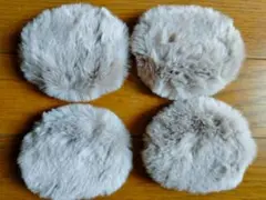 イヤーマフ イヤーウォーマー 冬防寒 耳当て カバー パット式 左右2組