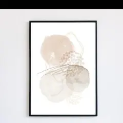 アートポスター　インテリア　北欧　抽象画　ピンク系　シンプル　絵画　水彩のサムネイル