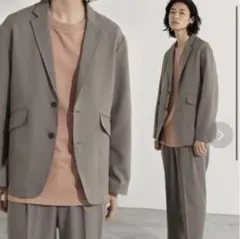【WYM LIDNM】セットアップ スーツ ジャケット パンツ ベージュ 人気