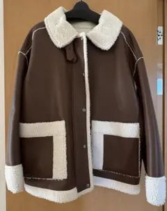 フェイクレザーB-3ブルゾン　コート　ムートン　PAGEBOY ページボーイ