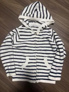 ジェラート ピケ ストライプ パーカー110-120cm