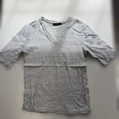 RAGEBLUE グレー Vネック 半袖 Tシャツ