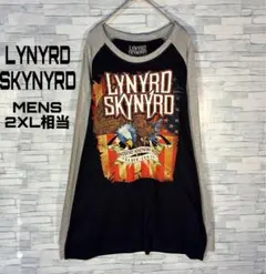 【USA古着】レーナードスキナードラグランTシャツ2XL イーグル　USA国旗のサムネイル