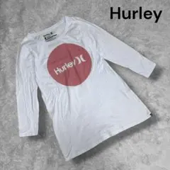【Hurley ハーレー】レディース ロゴ 七分袖 Tシャツ 白 M サーフ系のサムネイル
