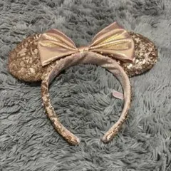 ミニーマウス カチューシャ ピンクゴールド