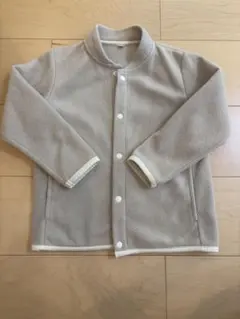 無印良品　フリースジャケット 110cm ベージュグレー