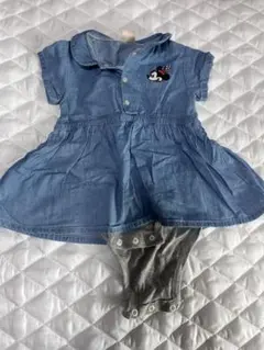 petit main ミニーマウス ロンパース 80