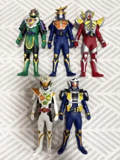 仮面ライダー 鎧武　ソフビ　フィギュア 17センチ　5体セット