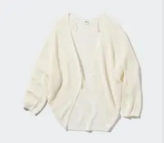 ユニクロ　3Dメッシュカーディガン　オフホワイト