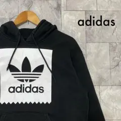 アディダス スウェットパーカー プルオーバー ビッグプリントロゴ トレフォイル
