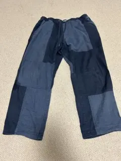 ☆*☆様 ベイフロー　クロップドパンツ 4(L) パッチワーク リネン混 完売品