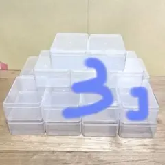 蓋つき 透明プラスチックケース　小物収納ボックス3個　約8.5x 6x 3.5