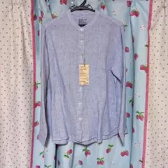 新品★無印良品★スタンドカラーシャツ