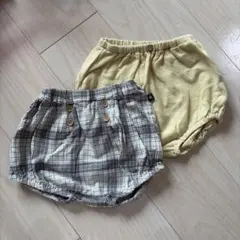 バースデー　かぼちゃパンツ⚘2枚セット　70〜80㎝