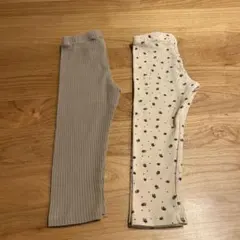 85cm 90cm H&M レギンス パンツ 2点 まとめ売り 女の子