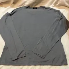 BURBERRY BLACK LABEL グレー 長袖 麻混丸首セーターサイズ4