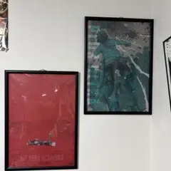 ヒロアカ　原画展　A2アートポスター　2枚セット　頑張れ　緑谷出久　爆豪勝己