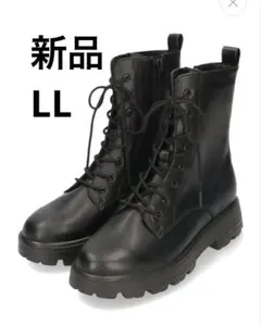 【新品】オリエンタルトラフィック　レースアップ厚底ブーツ　LL ブラック