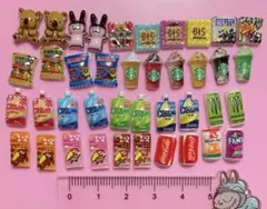 no.348 40個ネイルパーツお菓子