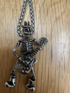 punkスカルのネックレス シルバーカラー