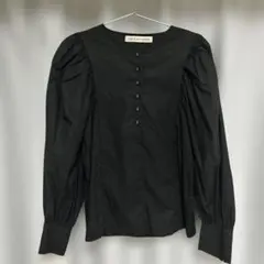 nano universe ブラック長袖シャツ