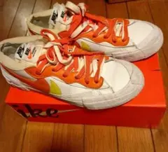 週末セール！NIKE BLAZER LOW/SACAIスニーカー24.5cm
