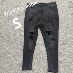 【CAMBIO】新品未使用 デニム ストレッチ グレー S