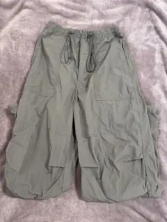 GU グレー カーゴパンツ