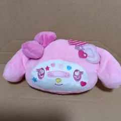 マイメロディ ぬいぐるみ フェイス型リール付き パスケース