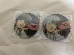 銀魂わーるど 缶バッジ 沖田 2点