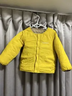 mont-bell サーマラップラウンドネックジャケット 黄色　ベージュ　100