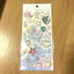 キラキララインストーンシール　シナモロール立体シールセット