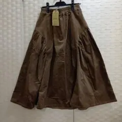 新品dgyストレッチコーデュロイ切り替えロングスカート