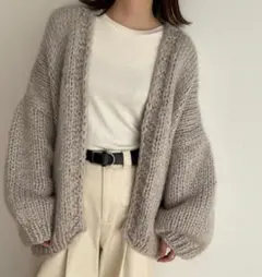エルマール　ローゲージニットカーディガン