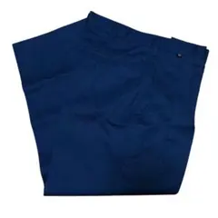 青色 作業着 パンツ L 冬用 裾上げ済み