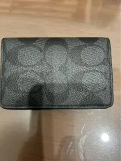 中古美品未使用品　COACH バイフォルド カード ケース シグネチャー