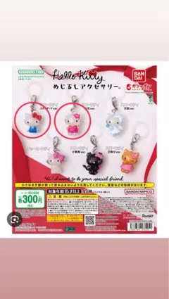 【新品未使用】ハローキティめじるしアクセサリー 2個セット（スタンダード、お花）