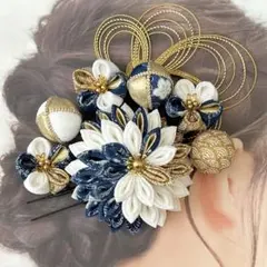 つまみ細工　髪飾り　成人式　入学式　卒業式　結婚式