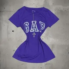 GAP ピチt y2k 平成 ギャル 女児 スパンコール グランジ tシャツ 紫のサムネイル