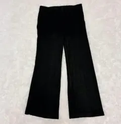 美品 Theory パンツ ワイド スラックス テーパード ストレッチ ブラック
