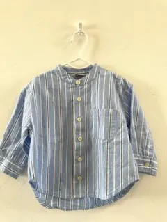 ベビー春服　ストライプシャツ 80